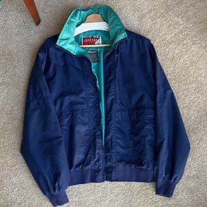 Pacific Trail Men's Windbreaker in Navy and Teal
